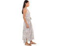 Petite Paisley Georgette Handkerchief-Hem Dress
