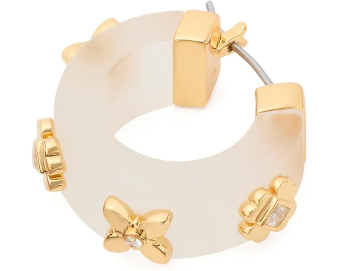 Серьги-кольца Kate Spade New York Heritage Bloom Small Hoops