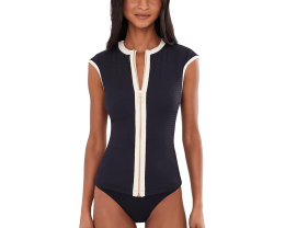Seafolly Солнцезащитный топ Bandwave Cap Sleeve Sunvest