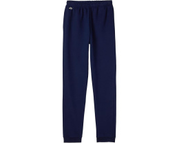 Брюки Lacoste Kids Core Fleece с эластичным поясом и вышитым крокодилом