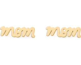 Серьги-гвоздики Love You, Mom с цирконием и латунью Kate Spade New York