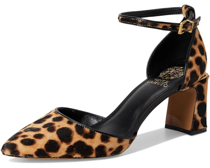 Туфли-лодочки Vince Camuto Hendriy с ремешком на щиколотке и меховым верхом