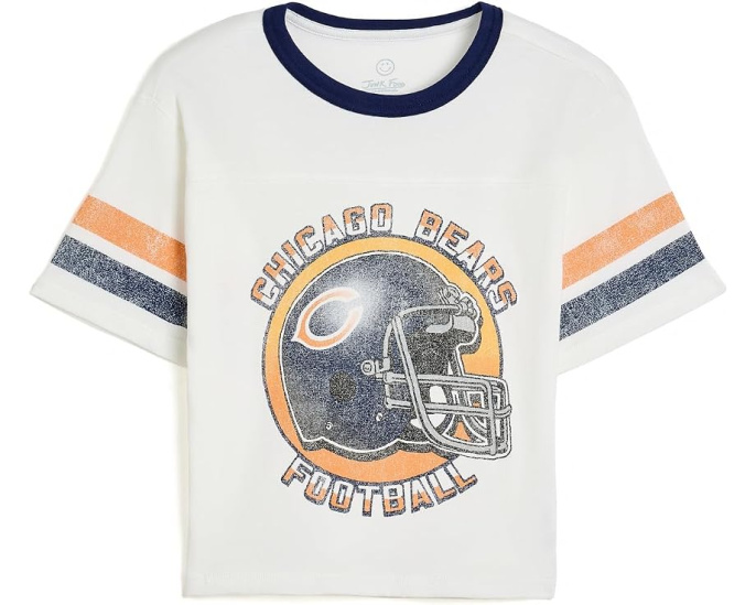 Футболка NFL Chicago Bears Striped Yoke Ringer для детей