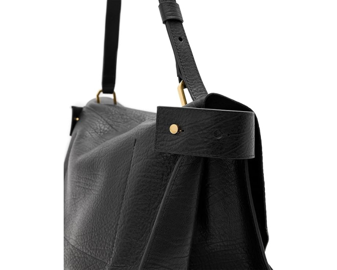 Сумка AllSaints Ursa Grain Satchel из кожи