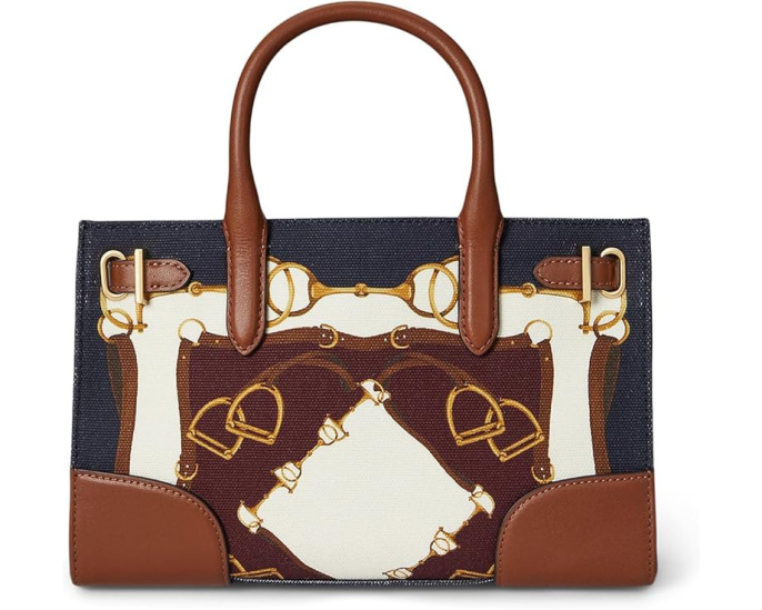 Lauren Ralph Lauren сумка тоут Belting-Print Small Devyn с ремнем