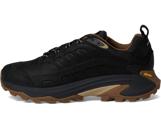 Кроссовки Merrell Moab Speed 2 Leather Waterproof с технологией FlexPlate и подошвой Vibram