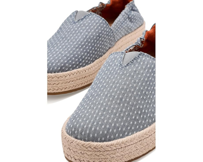 Детские балетки TOMS Valencia с платформой из джута