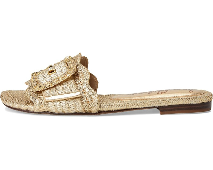Сандалии Sam Edelman Bambi 6 из рафии с крупной пряжкой