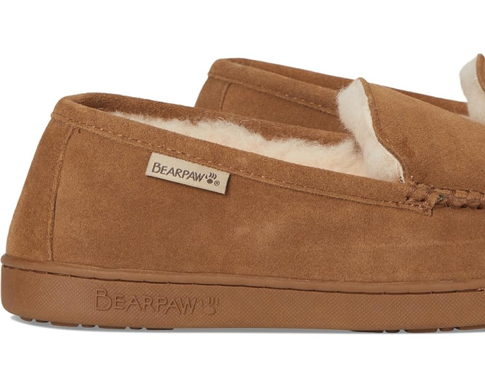 Мокасины Brian с водоотталкивающей пропиткой и стелькой из искусственной овчины Bearpaw