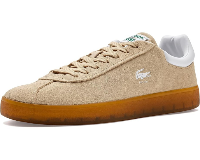Кроссовки Lacoste Baseshot из замши с кожаными деталями