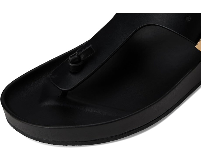 Кожаные сандалии Mellow Thong Sandal от Tory Burch с логотипом и стелькой