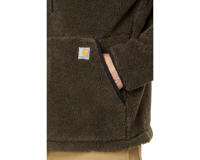 Худи Carhartt Loose Fit Fleece с флисом и четвертной молнией