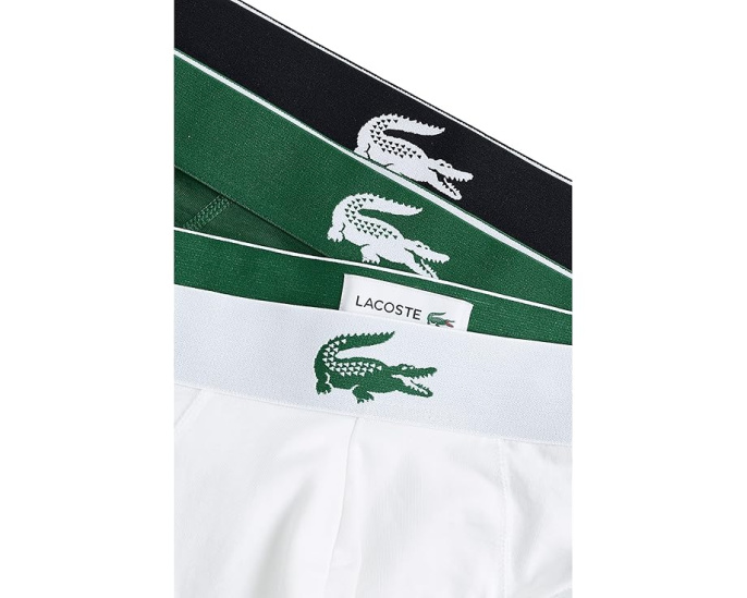 3 пары трусов Lacoste из стрейч-джерси с эластичным поясом