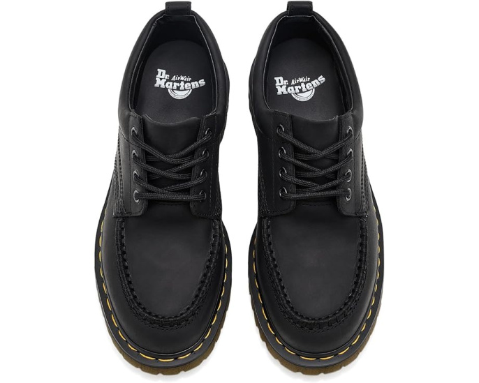 Ботинки Dr. Martens Lowell из кожи Crazy Horse черные
