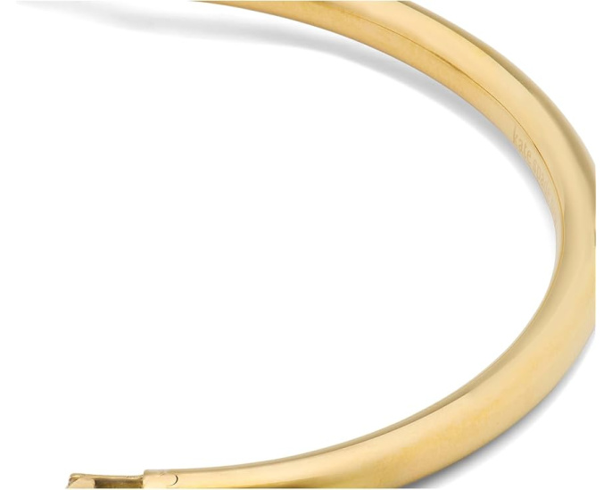 Позолоченный браслет Double Knot Pave Hinged от Kate Spade New York