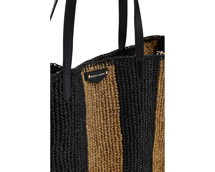 Вместительная сумка-тоут Large Tote с полосатым дизайном от Rebecca Minkoff