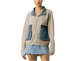 Куртка-бомбер Blank NYC Glow Up Sweater Bomber Jacket
