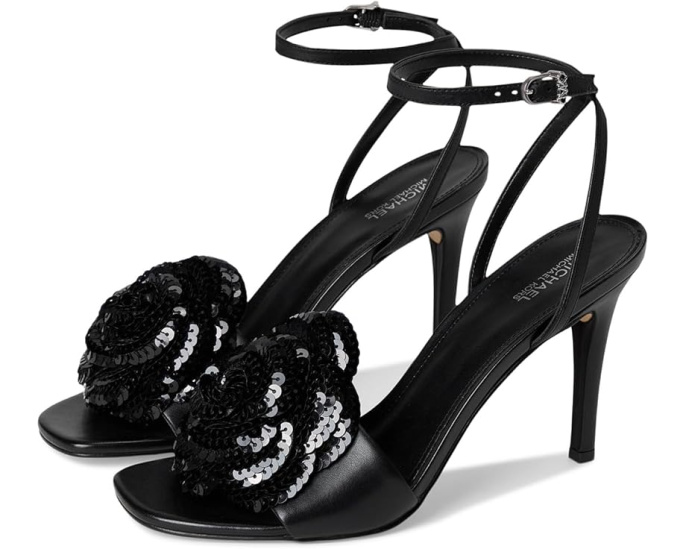 Босоножки Elodie на шпильке с цветочным декором от MICHAEL Michael Kors