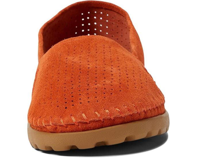 Тапочки Addison Suede Moc Acorn из замши с перфорацией