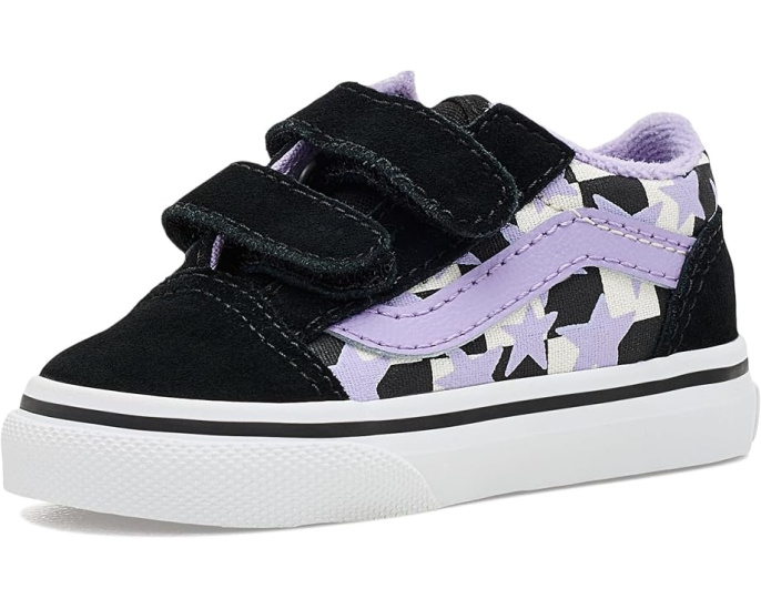 Кеды Vans Old Skool V для малышей с двойной липучкой