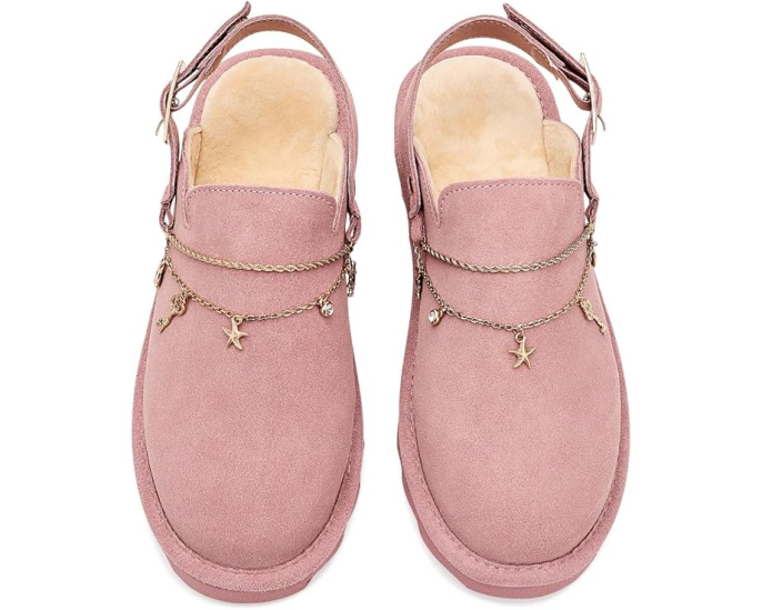 Бренд Bearpaw сабо Lexi с цепочками и регулируемым ремешком
