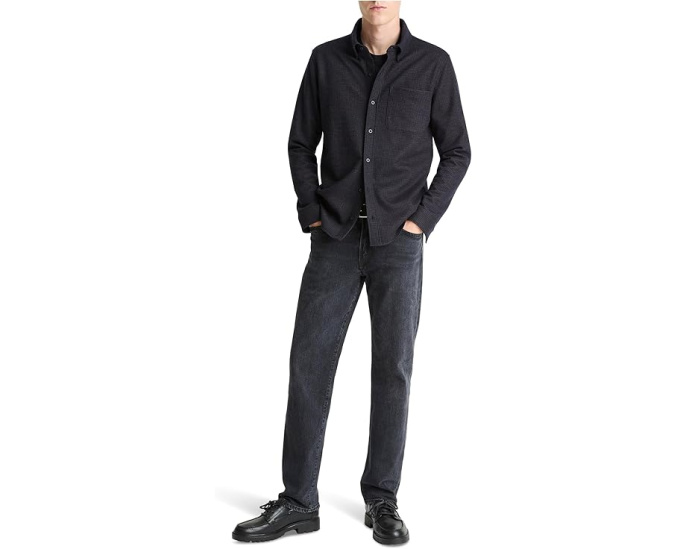 Рубашка с длинным рукавом Wool Plaid от Vince