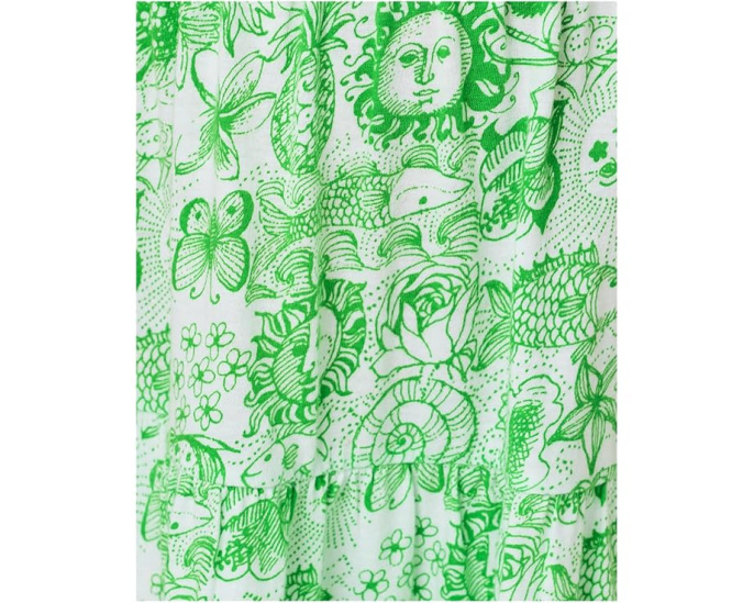 Детское миди-платье Mini Jilly от Lilly Pulitzer с пышными рукавами
