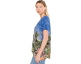 Футболка The Janie Favorite Drape Tee Johnny Was с драпировкой и принтом