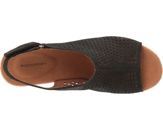 Сандалии Rockport Briah Perf Sling с открытым носком и пробковой платформой