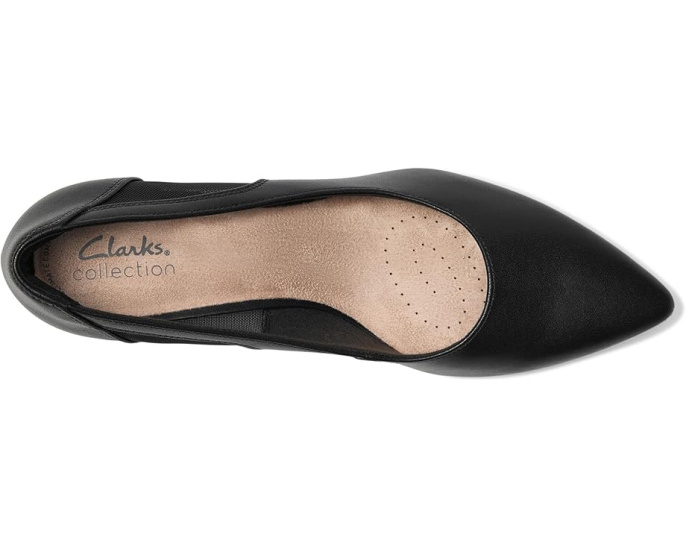 Туфли Clarks Kepley Cora с перфорированными вставками и каблуком kitten heel