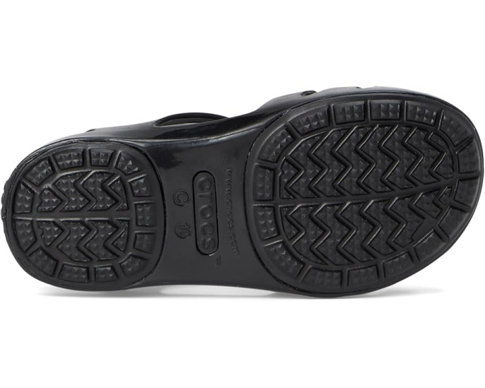 Детские сандалии Crocs Isabella Sandal с блестками черно серебристые