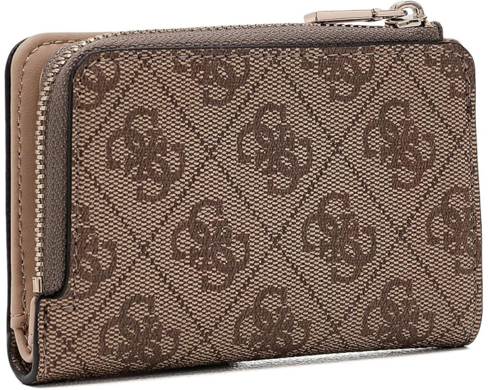 GUESS картхолдер Yvonne Logo Zip Around с логотипом 4G