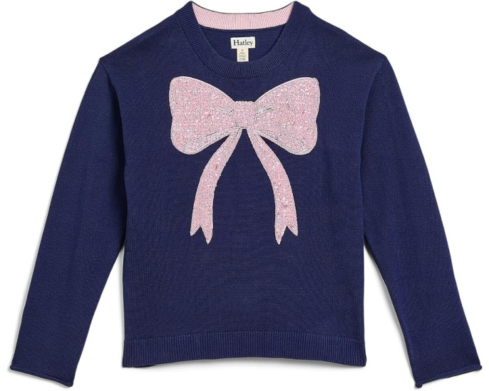 Свитер Hatley Pink Bow Sequin с бантом и пайетками