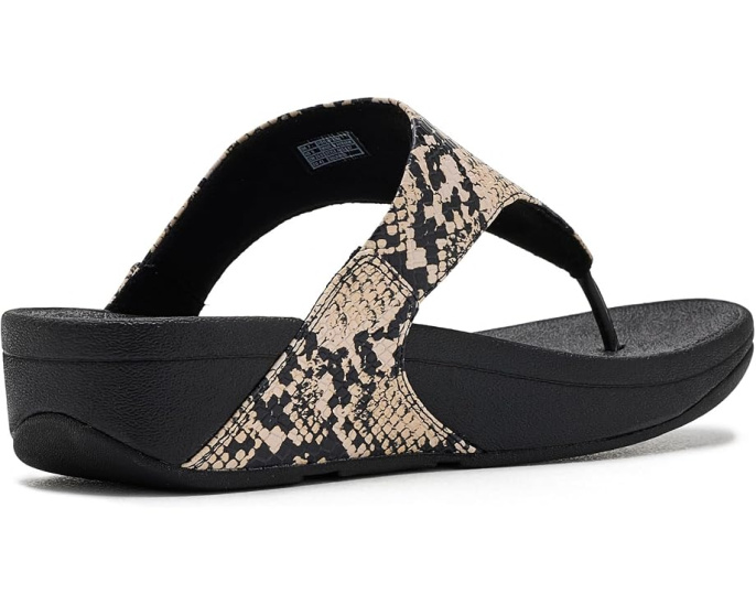 Сандалии с перемычкой Lulu Snake с змеиным принтом FitFlop