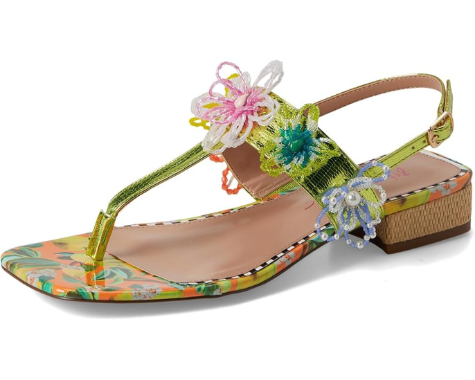 Сандалии Blue by Betsey Johnson Jaydda на каблуке с цветочным декором