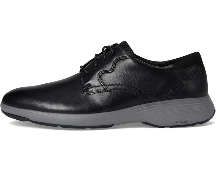 Кроссовки Rockport Noah Plain Toe с кожаным верхом и технологией truTECH