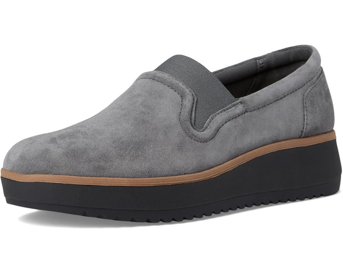 Clarks Zylah Sky балетки на платформе с текстильным верхом