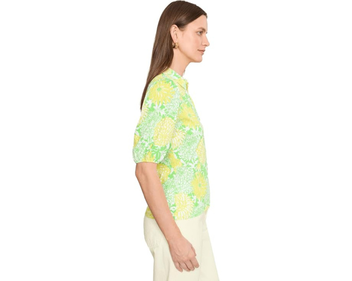 Вязаный топ Bingley с воротником и пышными рукавами Lilly Pulitzer