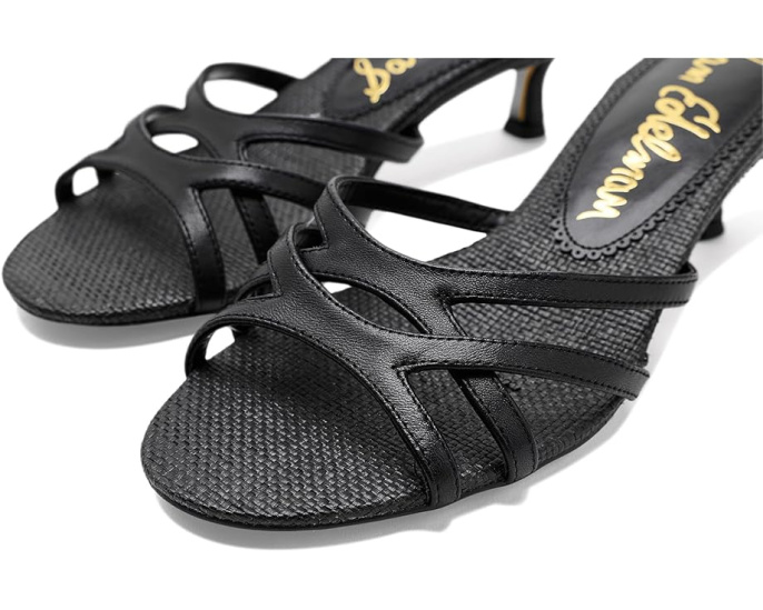 Туфли Sam Edelman Camille на низком каблуке kitten с открытым носком