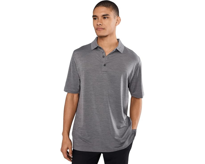 Поло Callaway Heather Jacquard с меланжевой тканью и защитой от солнца