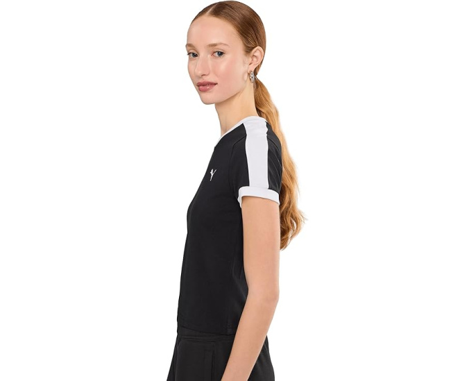 Приталенная футболка PUMA T7 Slim Fit с длинными рукавами в стиле легендарного костюма