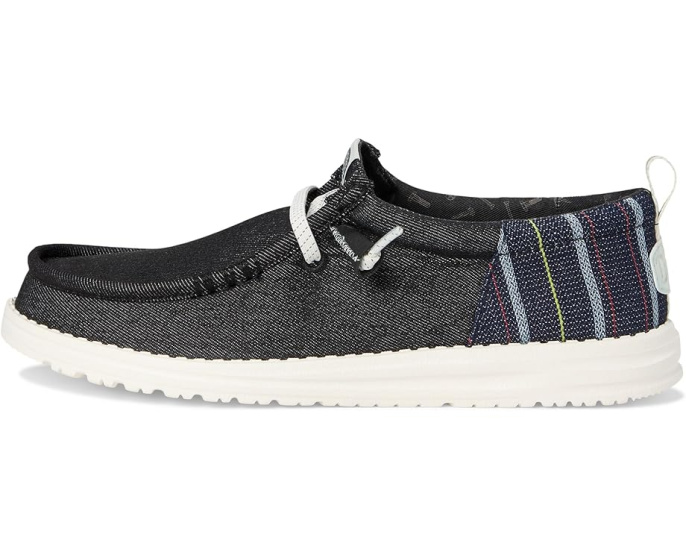 Hey Dude Wally Funk Striped Denim слипоны с джинсовым принтом