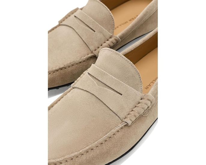 Peter Millar Suffolk замшевые лоферы-драйверы на низком ходу