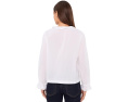 Madewell Ruffled Pintuck Top с высоким воротом