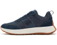 Кроссовки FitFlop F-mode Flow Crystal из денима и замши с кристаллами