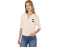 Kate Cotton Bauble Solid Short Sleeve Cardigan