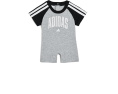 Комбинезон adidas для малышей с регланными рукавами и полосками