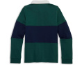 Vineyard Vines Kids поло Pieced Rugby с длинным рукавом из хлопка