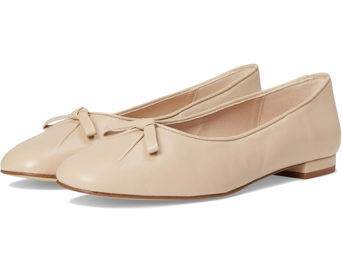 Балетки Poppie с бантом из натуральной кожи от French Sole
