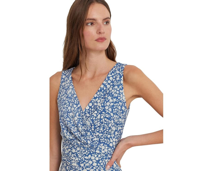 Платье Lauren Ralph Lauren с цветочным принтом и запахом